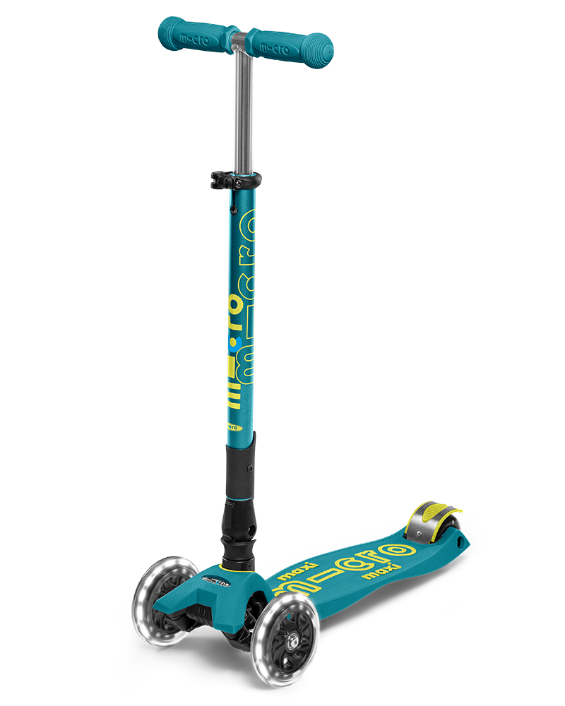 Multi height T-Bar 4-12 years 6 colours New LED WHEELS Green Uber Maxi micro style Maxi Scooter