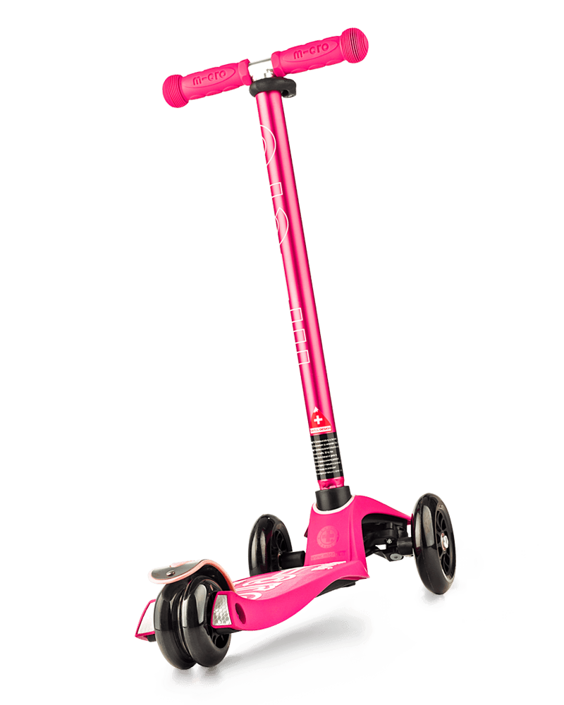 MMD021 Pink rosa Maxi Micro DELUXE mit T-Lenker - Kinder-Roller/Kickboard 