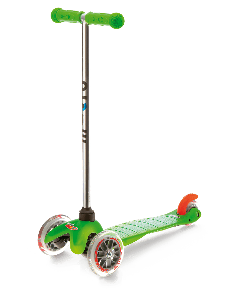 green mini micro scooter