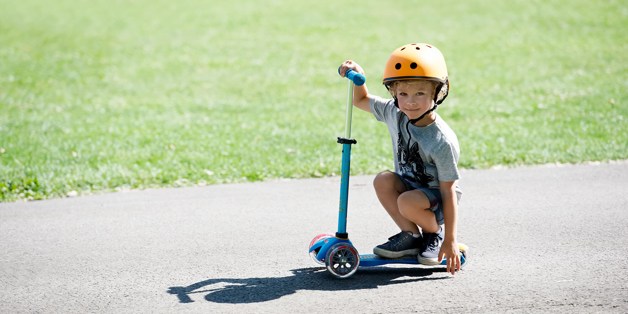 mini micro scooter deluxe blue