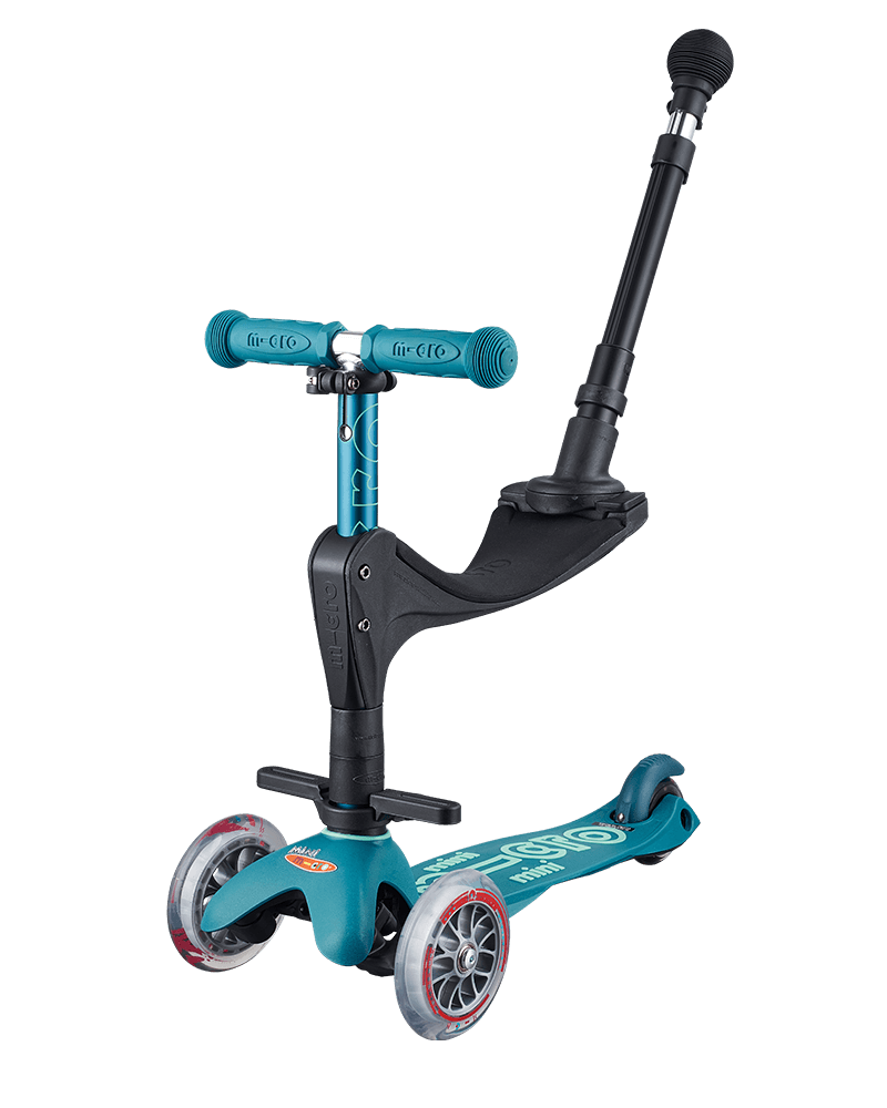 Micro® Mini 3en1 Deluxe. Patinete evolutivo 3 Ruedas, 1,5-5 años, Manillar  Regulable 48-68cm, Asiento de Aprendizaje.