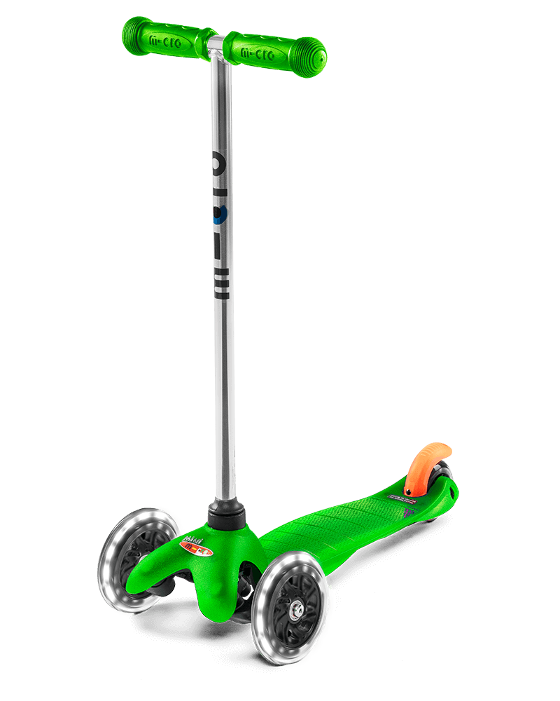 green mini micro scooter