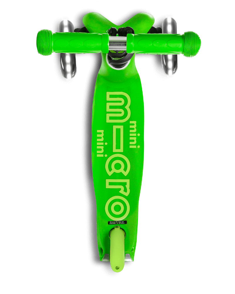 green mini micro scooter