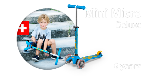 Mini Micro DELUXE Ruby Red foldable zusammenklappbar Tretroller Kinder Scooter 
